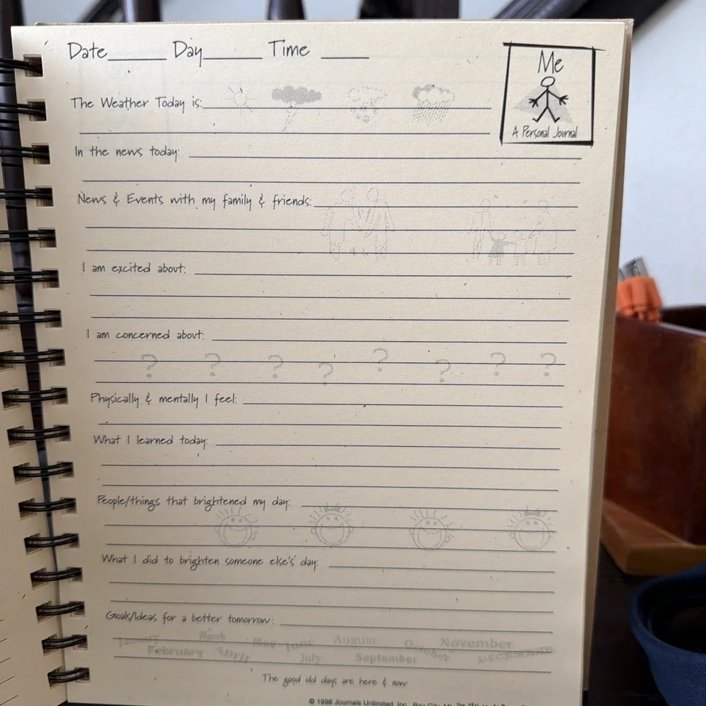 Me A Personal Journal.‎ Write It Down - Memories 1998